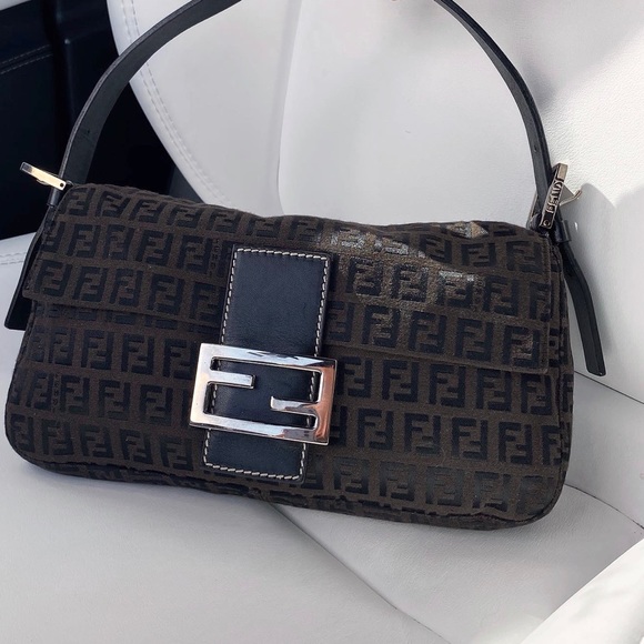 fendi zucca baguette bag